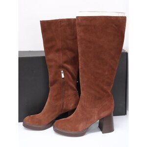 Naturalizer Brown Suede Ona Tall Boots Women's Size 10M Euro 41